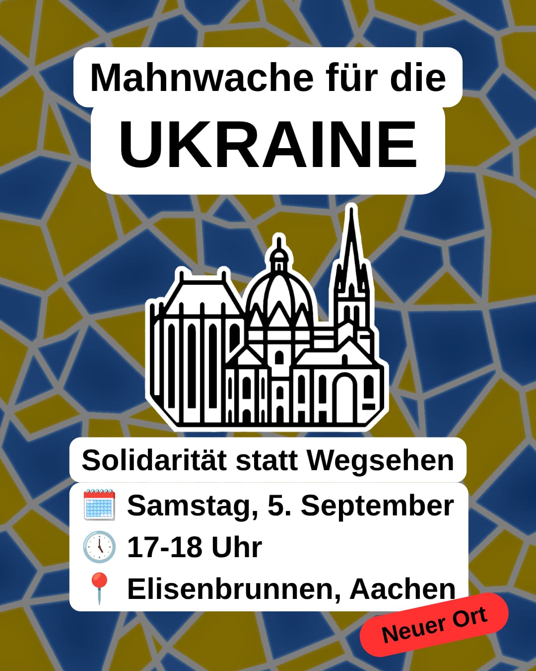 Акція солідарності з Україною в Аахені