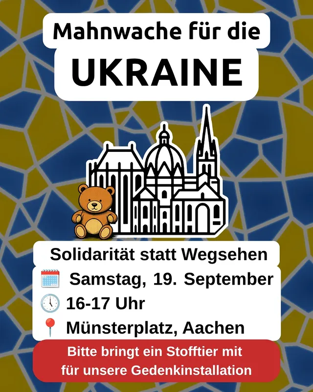 Акція солідарності з Україною в Аахені