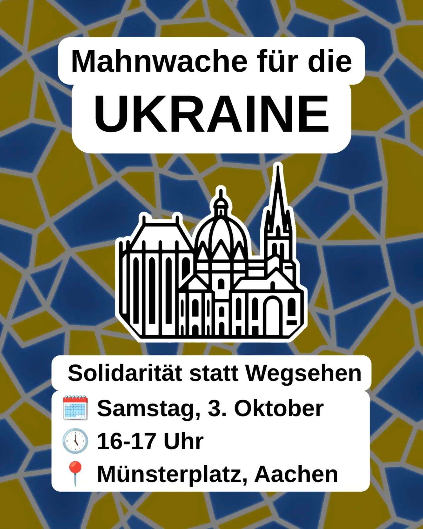 Rally in Solidarity with Ukraine in Aachen